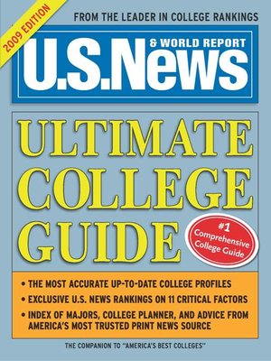 cover image of U.S. News Ultimate College Guide 2009